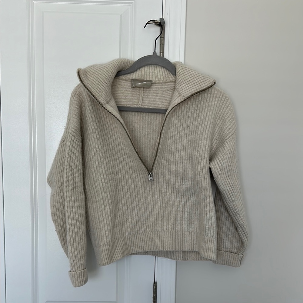 Everlane Cream Cowl Neck Sweater